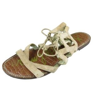 Sam Edelman Women's Gemma Strappy Brown Leather Size 11M Gently Used 2025